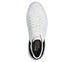 Pantofi sport, dama, SKECHERS CORDOVA CLASSIC-BEST BEHAVIOR 185060-WBK alb, piele ecologica